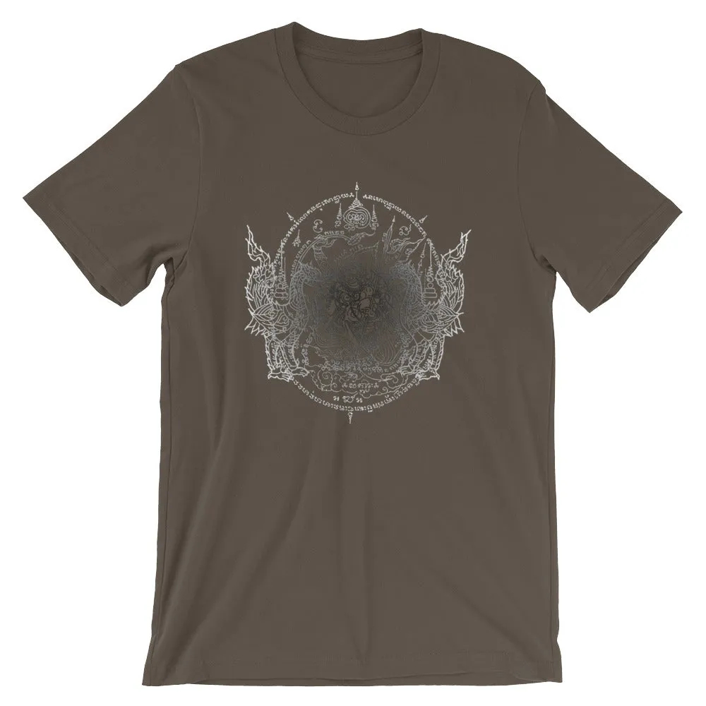 Sacred Geometry Thai Buddhist Tattoos Mandala 4, Short-Sleeve Unisex T-Shirt