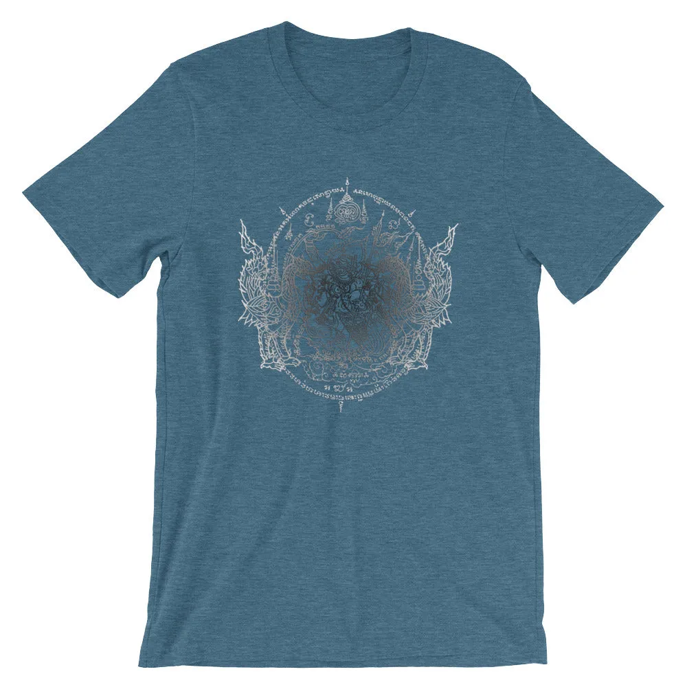 Sacred Geometry Thai Buddhist Tattoos Mandala 4, Short-Sleeve Unisex T-Shirt