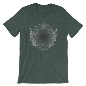 Sacred Geometry Thai Buddhist Tattoos Mandala 4, Short-Sleeve Unisex T-Shirt