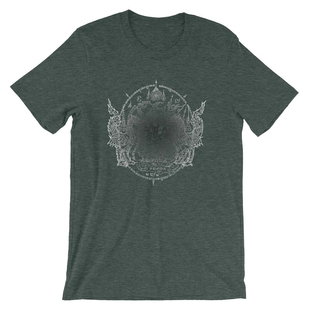 Sacred Geometry Thai Buddhist Tattoos Mandala 4, Short-Sleeve Unisex T-Shirt