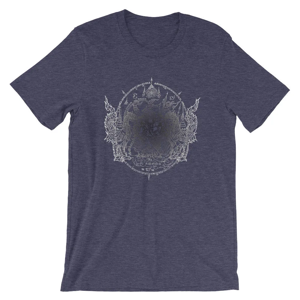 Sacred Geometry Thai Buddhist Tattoos Mandala 4, Short-Sleeve Unisex T-Shirt
