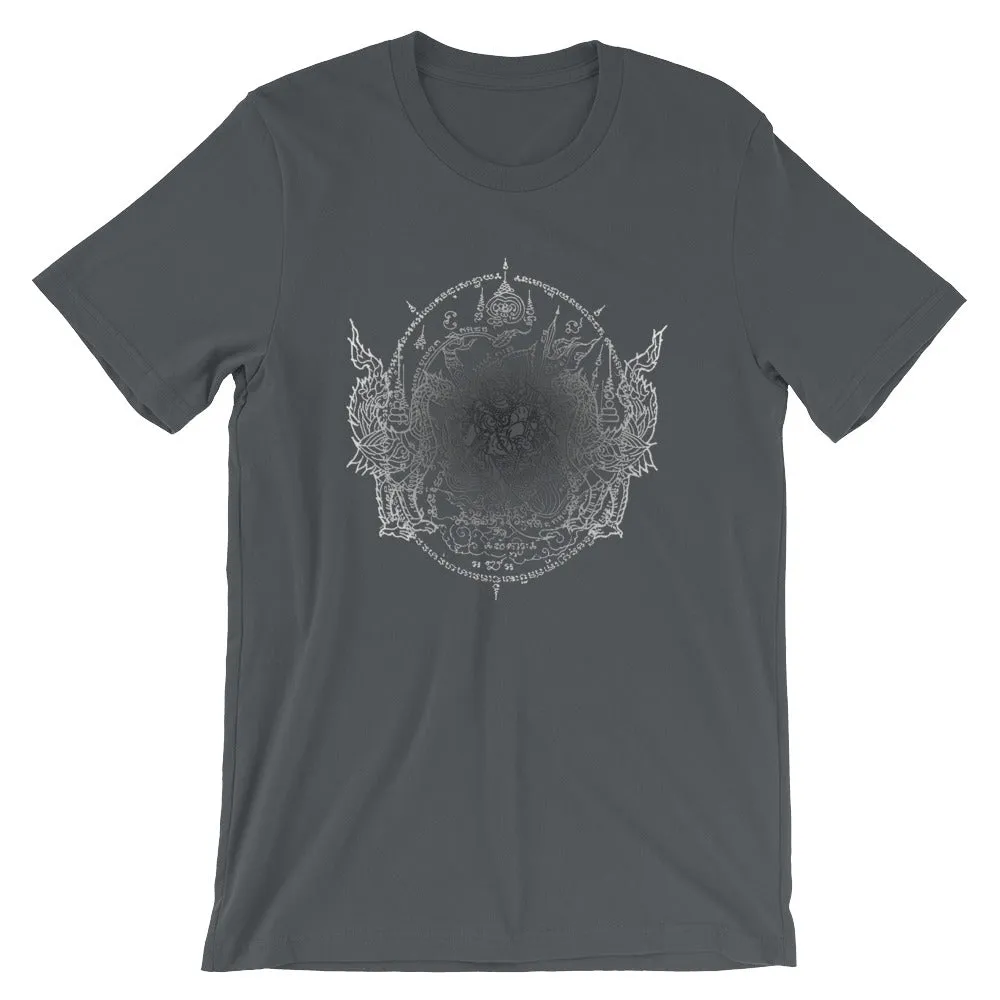 Sacred Geometry Thai Buddhist Tattoos Mandala 4, Short-Sleeve Unisex T-Shirt