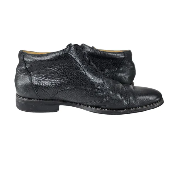 Sandro Moscoloni Ankle Boots 11D Mens Black Soft Pebbled Leather Gel Insole
