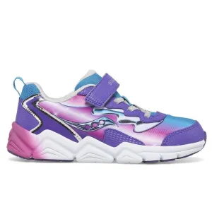 Saucony - Big Kid's Flash A/C 3.0 Sneaker - Teal/Purple/Chrome