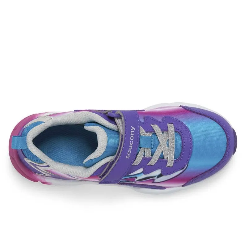 Saucony - Big Kid's Flash A/C 3.0 Sneaker - Teal/Purple/Chrome