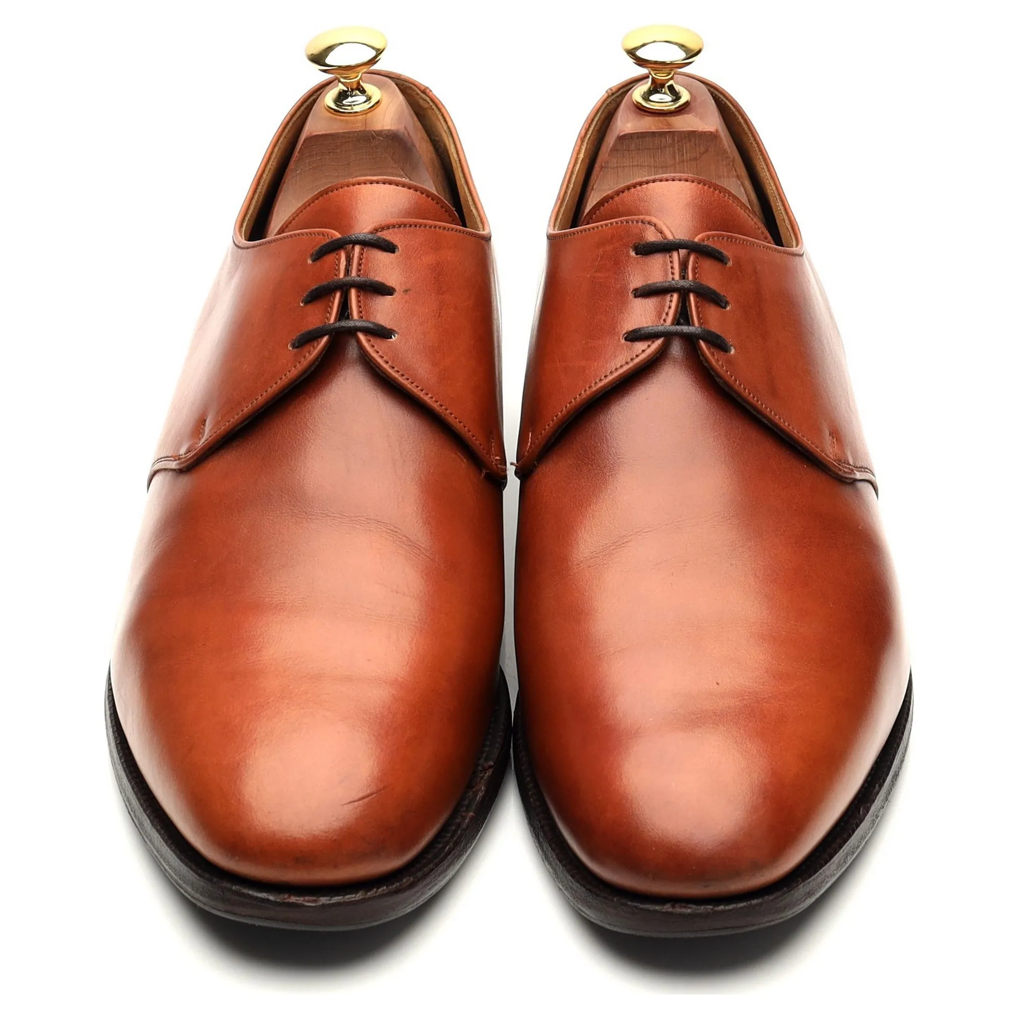 'Scotney' Tan Brown Leather Derby UK 9.5 F