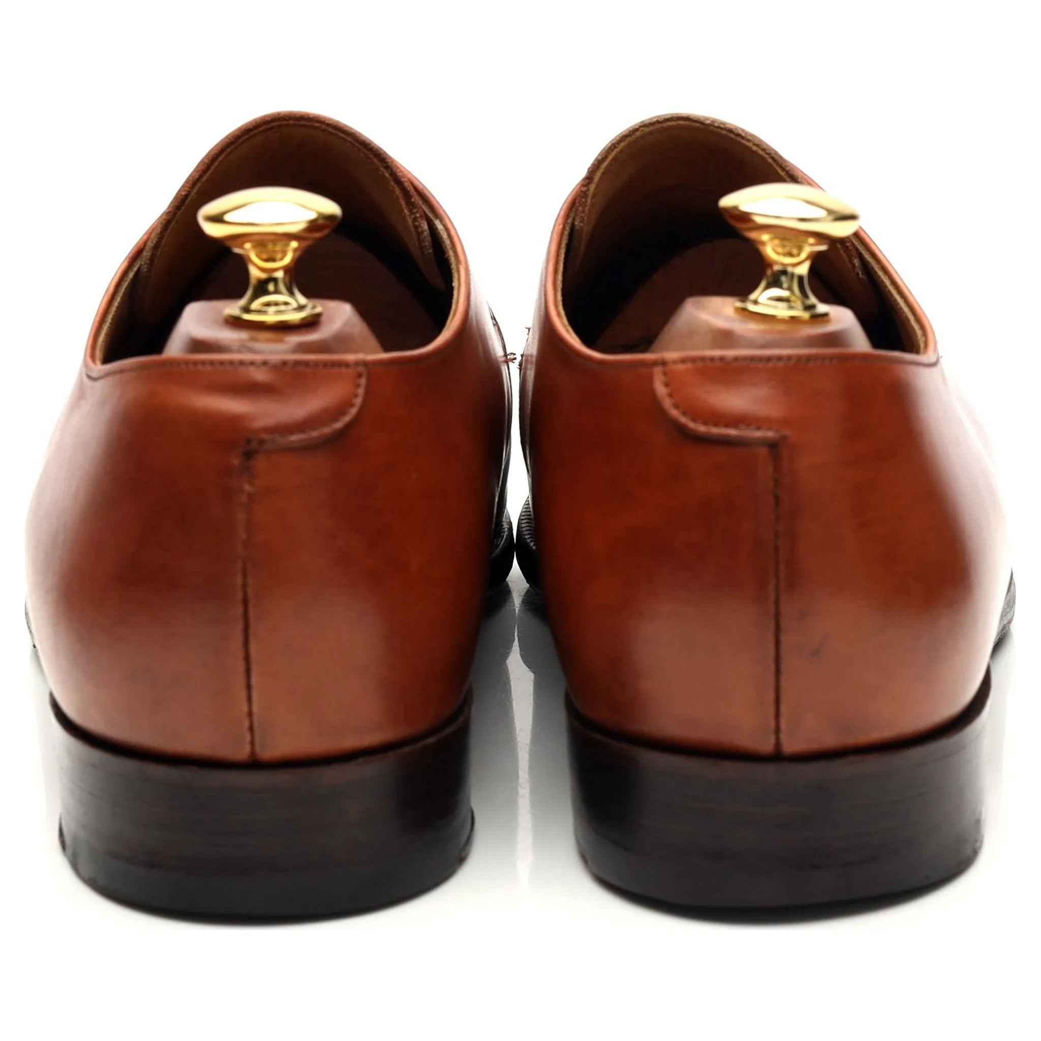 'Scotney' Tan Brown Leather Derby UK 9.5 F