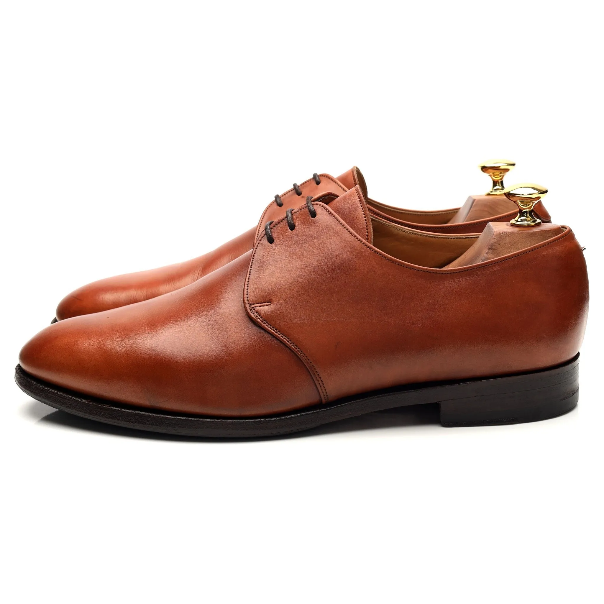 'Scotney' Tan Brown Leather Derby UK 9.5 F