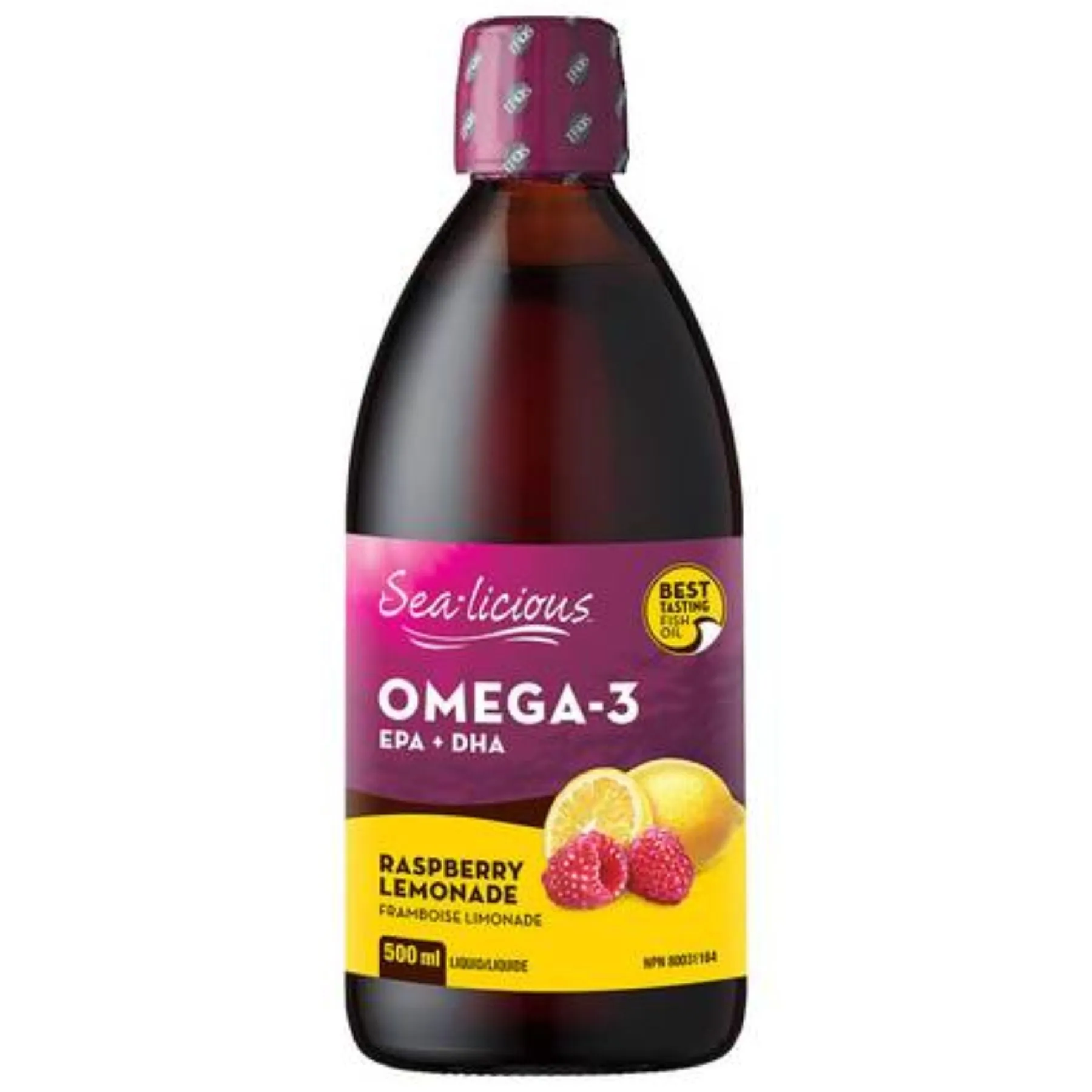 Sealicious Omega-3 EPA   DHA - Raspberry Lemonade 500ml