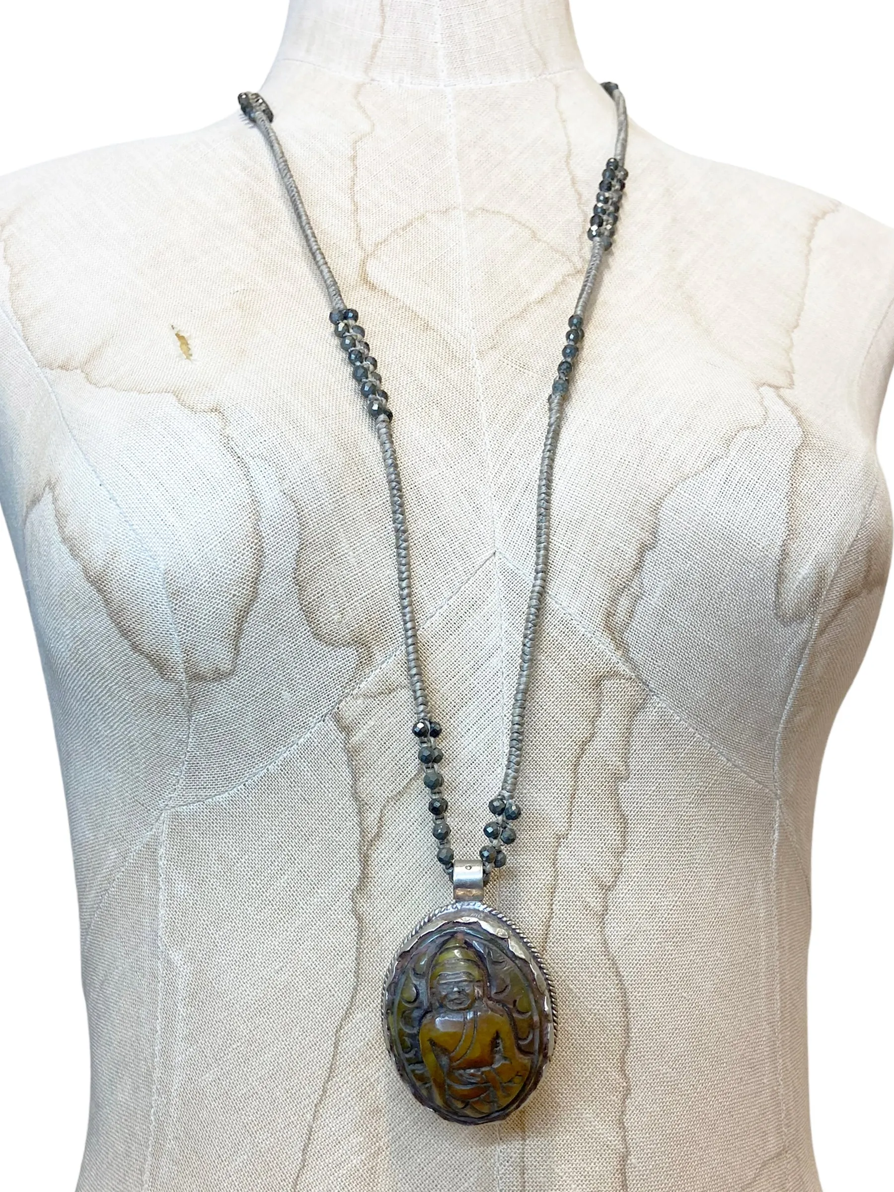 Seated Monk Necklace
