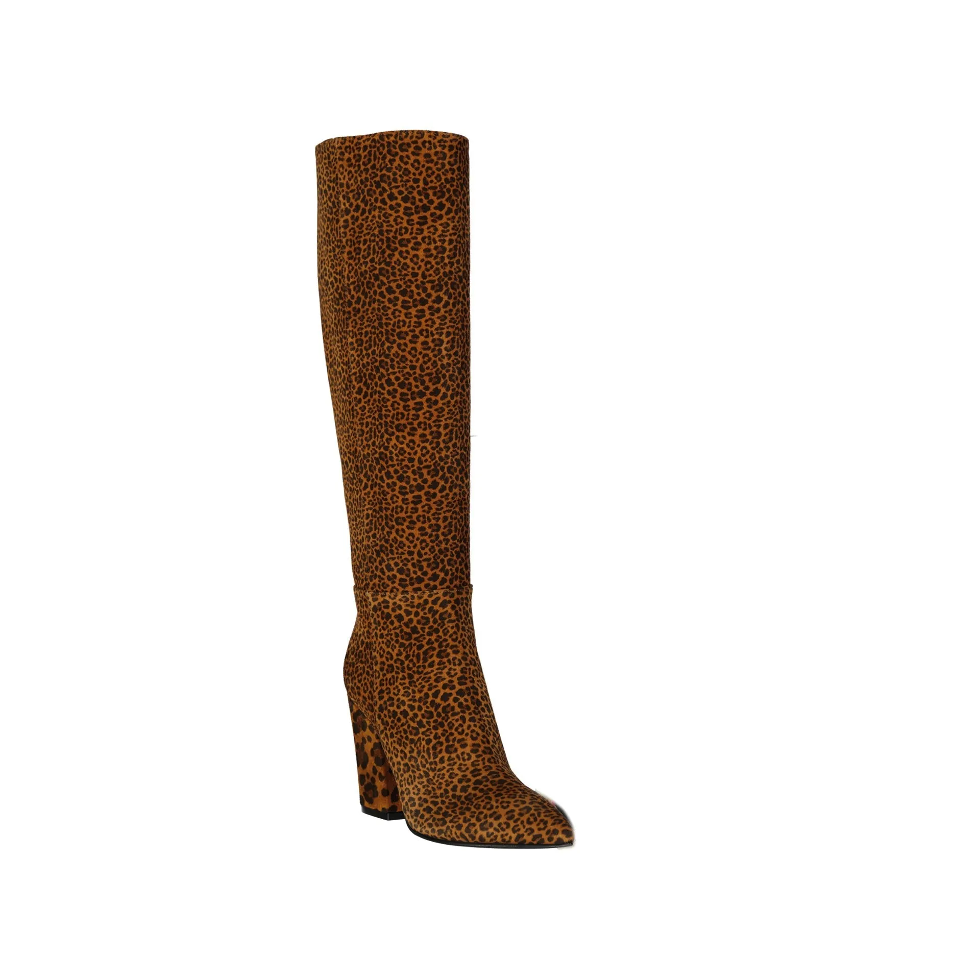 SERGIO ROSSI Leopard-Print Leather Ankle Boots