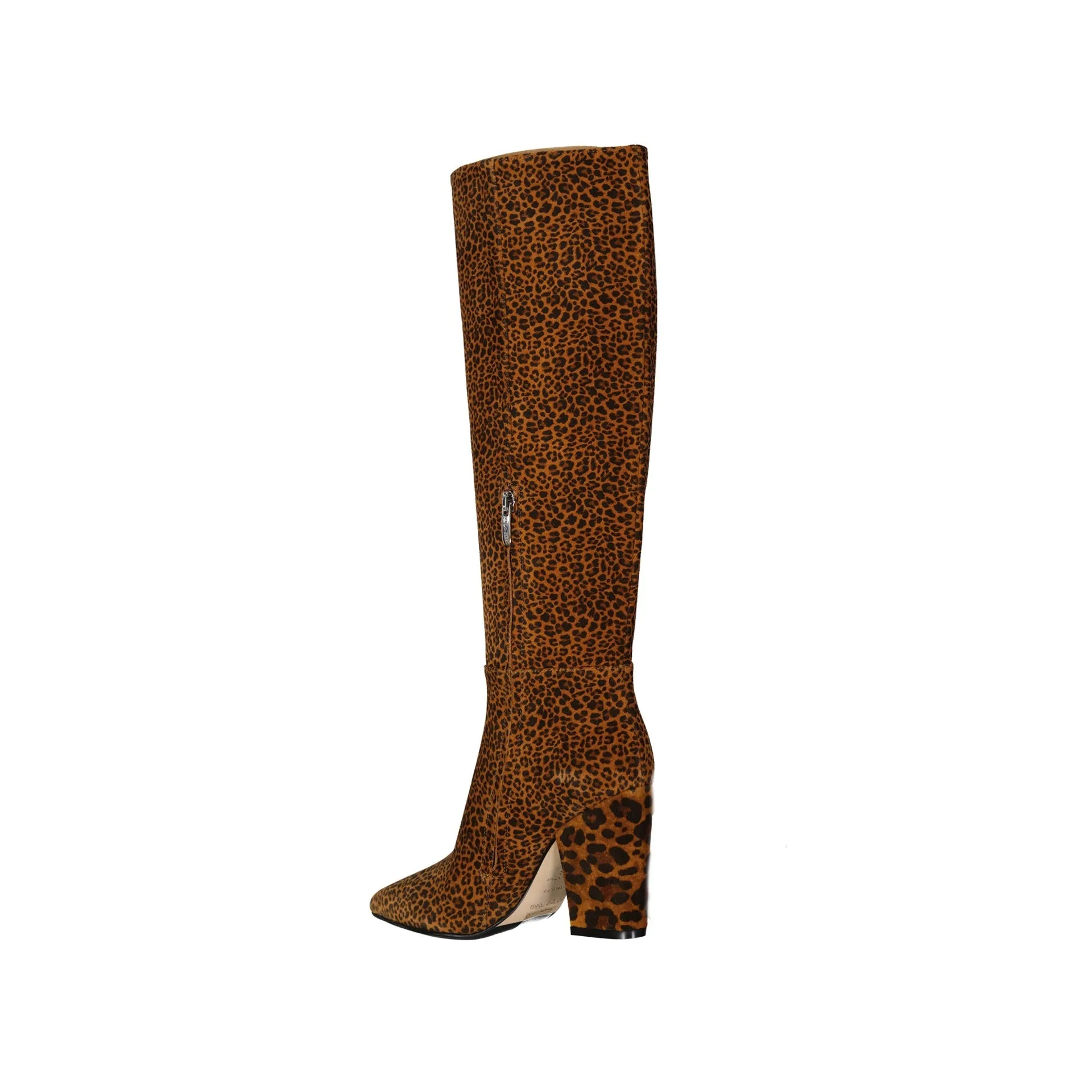SERGIO ROSSI Leopard-Print Leather Ankle Boots