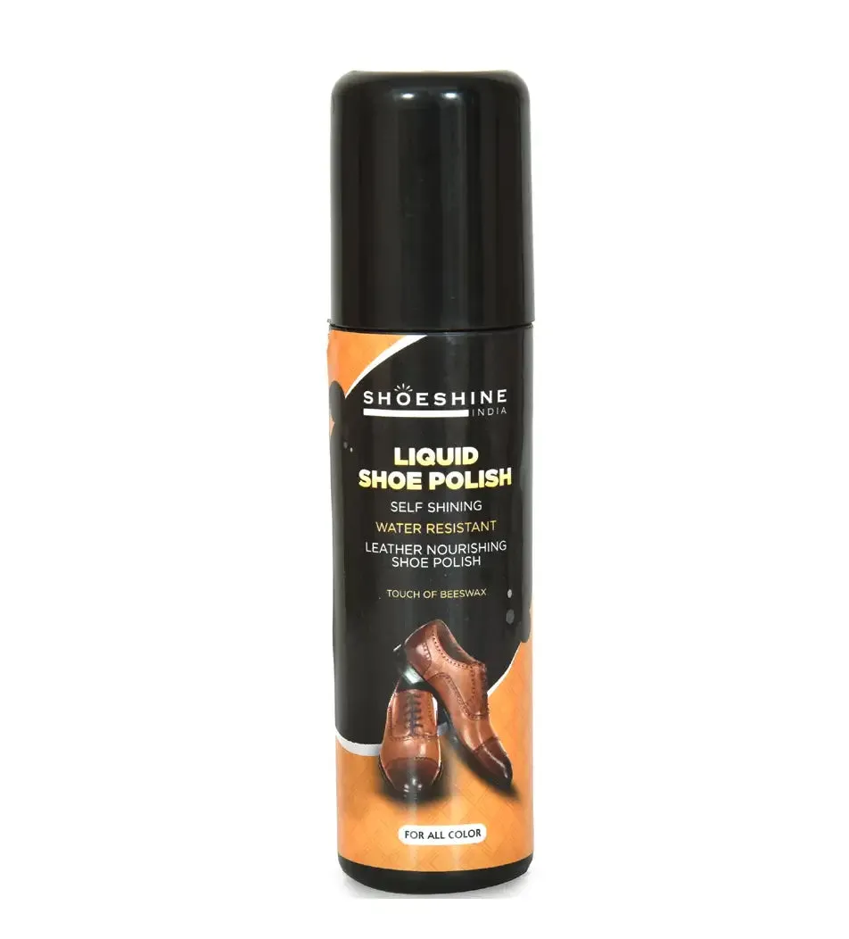 SHOESHINE Liquid shoe polish - suitable for leather boots, formal and dress shoes