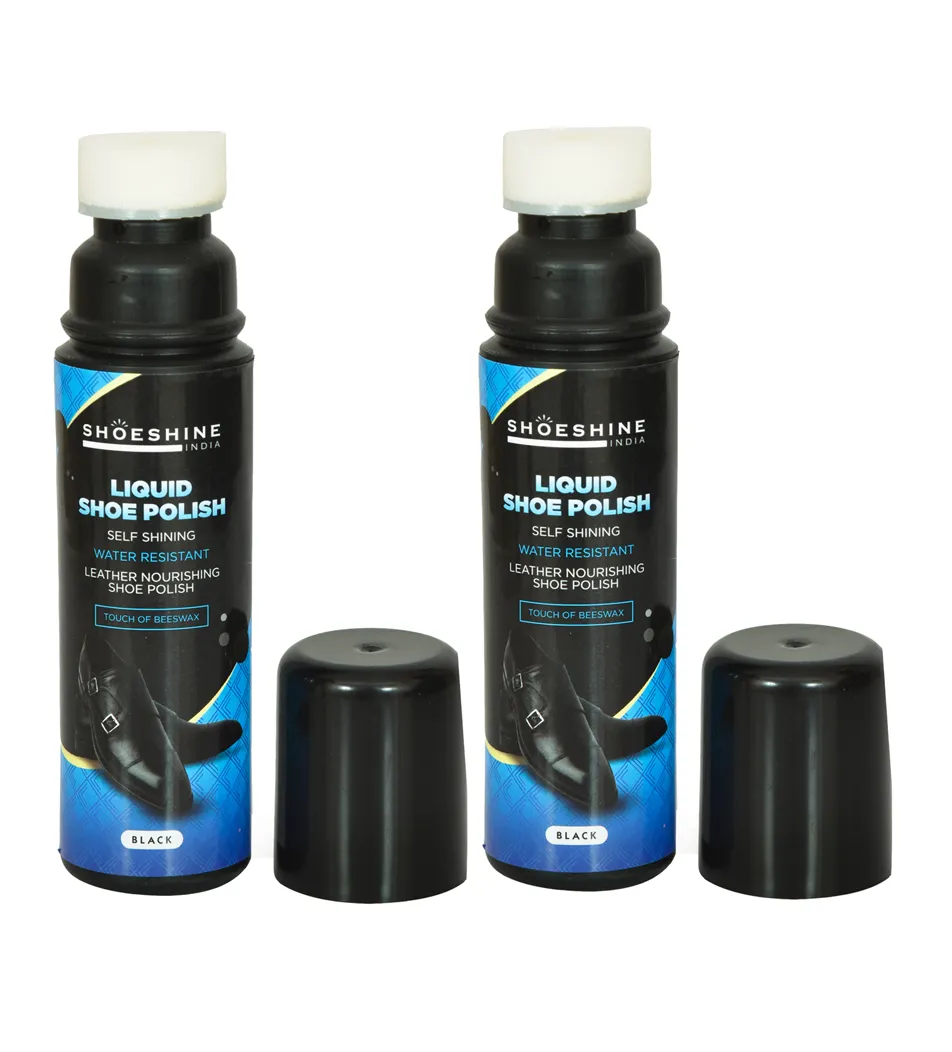 SHOESHINE Liquid shoe polish - suitable for leather boots, formal and dress shoes