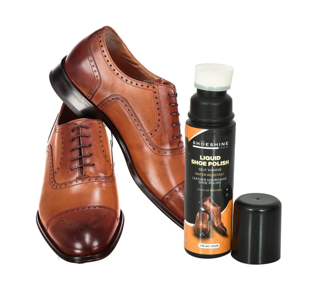 SHOESHINE Liquid shoe polish - suitable for leather boots, formal and dress shoes