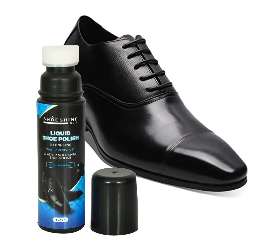 SHOESHINE Liquid shoe polish - suitable for leather boots, formal and dress shoes