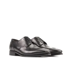 Split Toe Derby in Black Box Calf