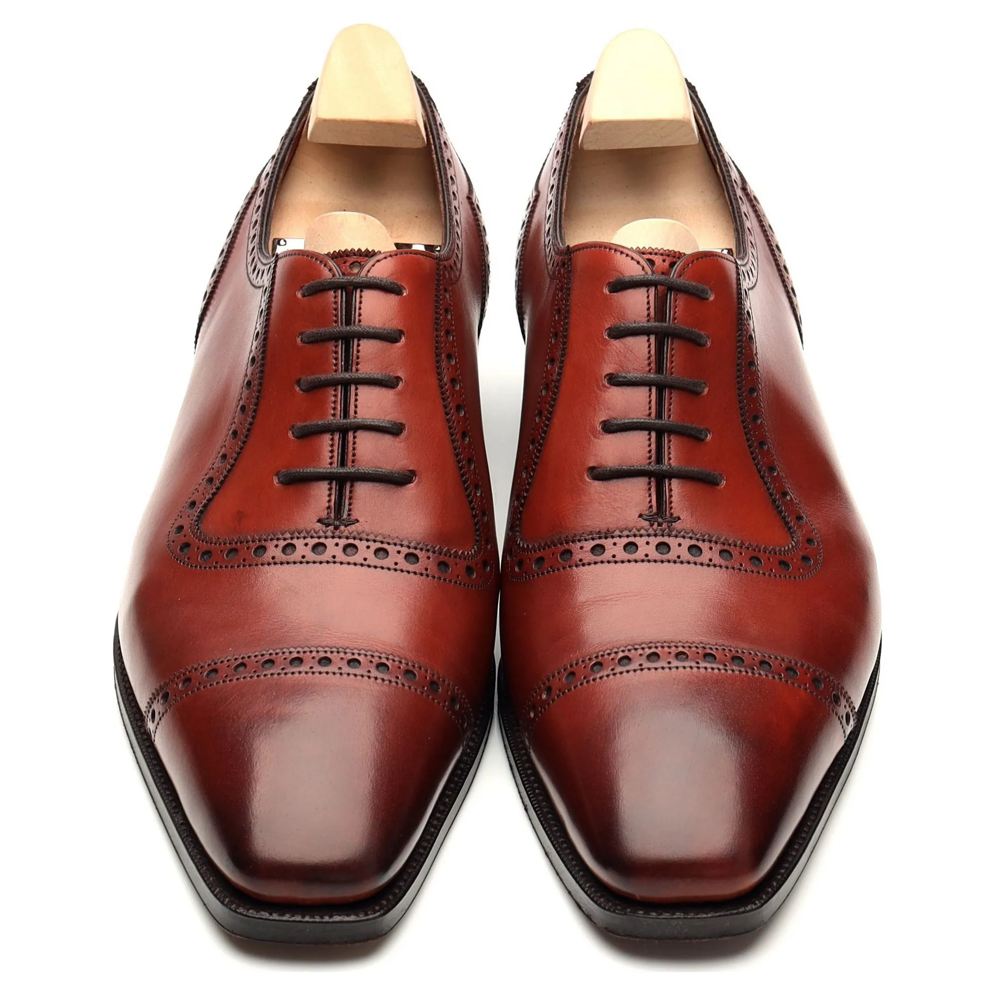 'St James ll' Burgundy Cherry Leather Oxford UK 7.5 F