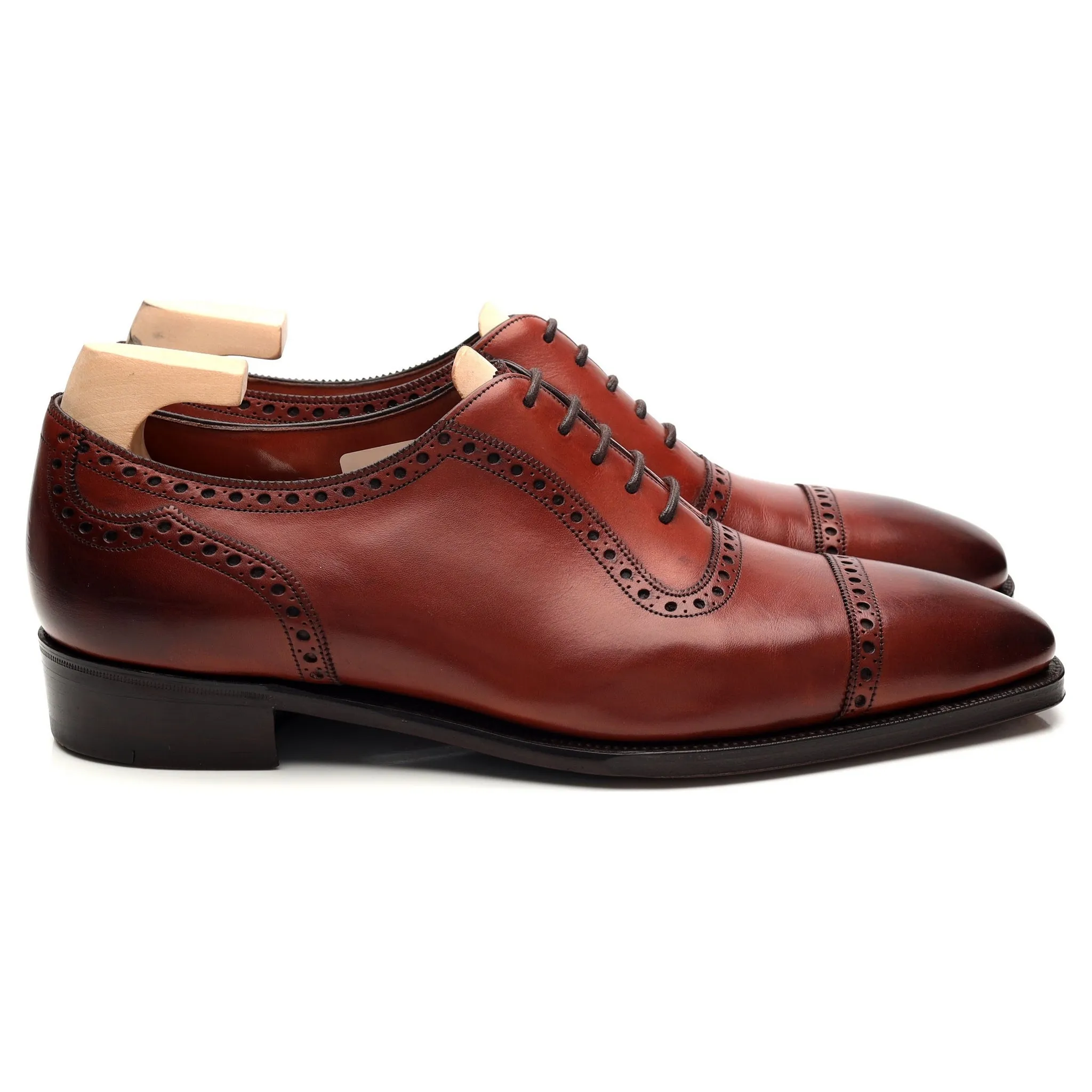 'St James ll' Burgundy Cherry Leather Oxford UK 7.5 F