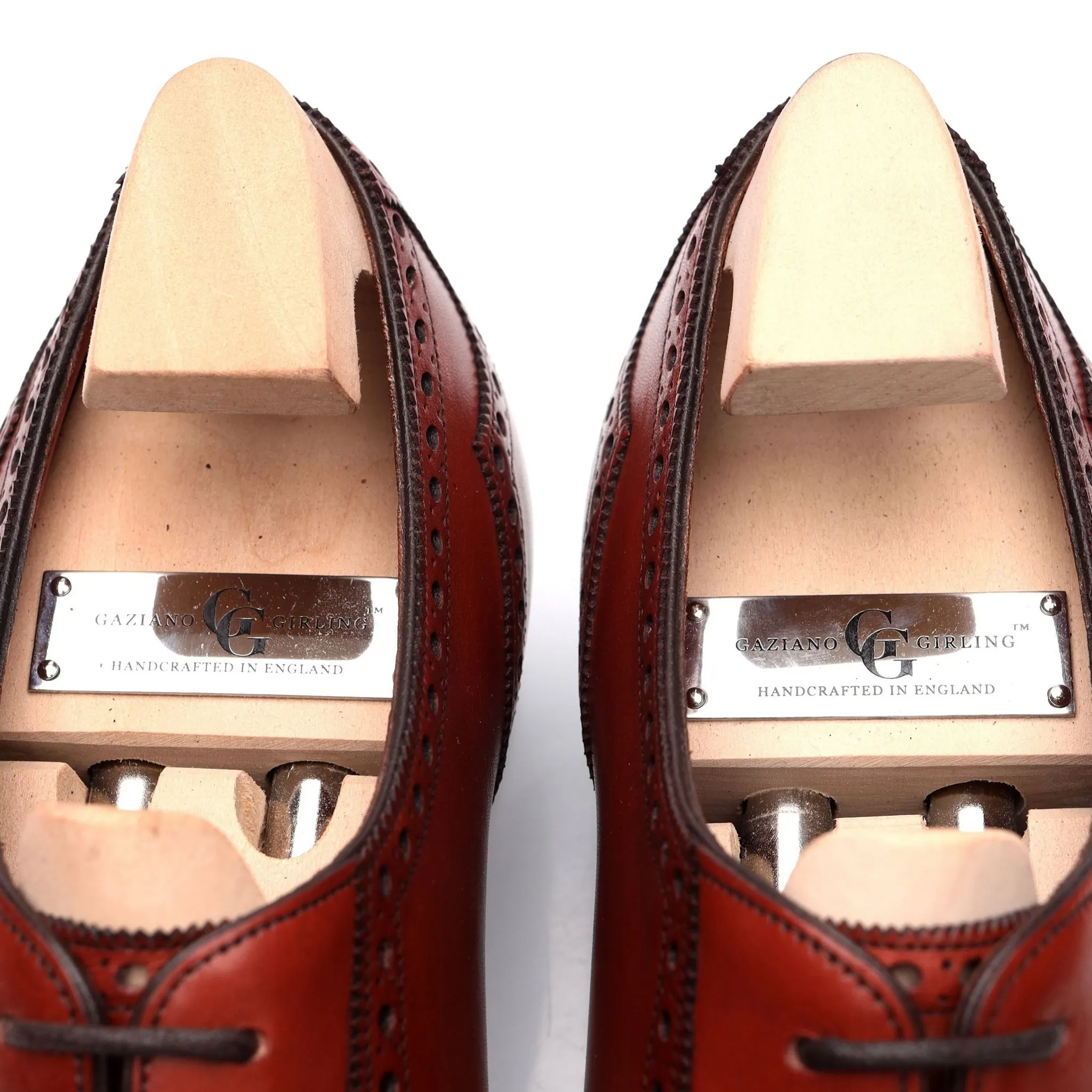 'St James ll' Burgundy Cherry Leather Oxford UK 7.5 F