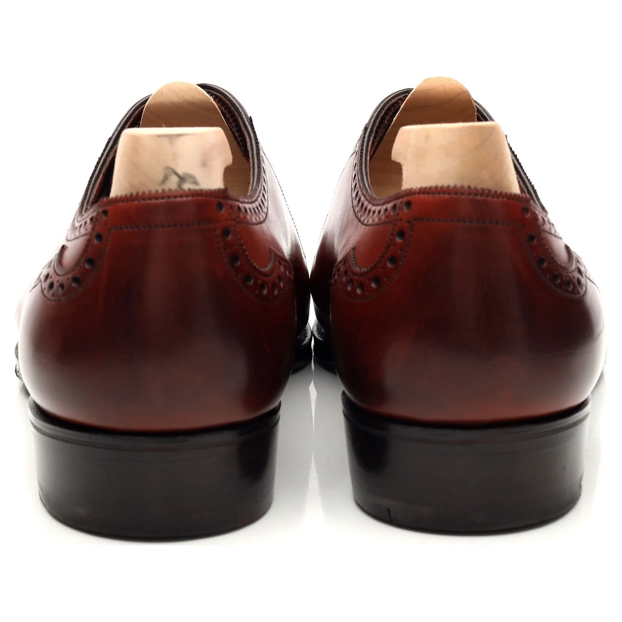 'St James ll' Burgundy Cherry Leather Oxford UK 7.5 F