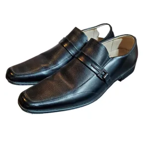 Stacy Adams Beau Moc Toe Bit Slip-On Loafer Black Men's Size 13 Leather Dress