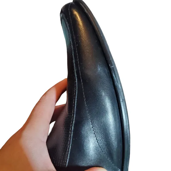 Stacy Adams Beau Moc Toe Bit Slip-On Loafer Black Men's Size 13 Leather Dress