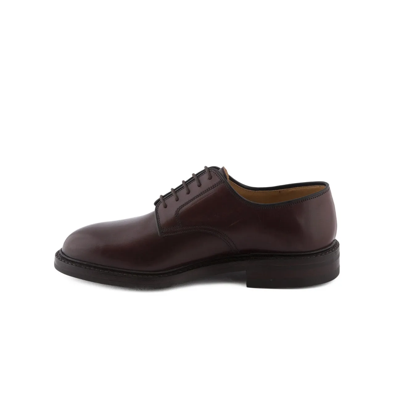 Stringata derby Crockett & Jones Grasmere in pelle di cavallo bordeaux