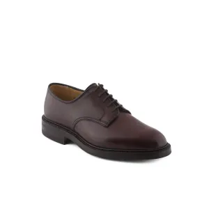Stringata derby Crockett & Jones Grasmere in pelle di cavallo bordeaux