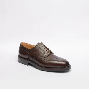 Stringata derby Crockett & Jones Pembroke in pelle martellata marrone