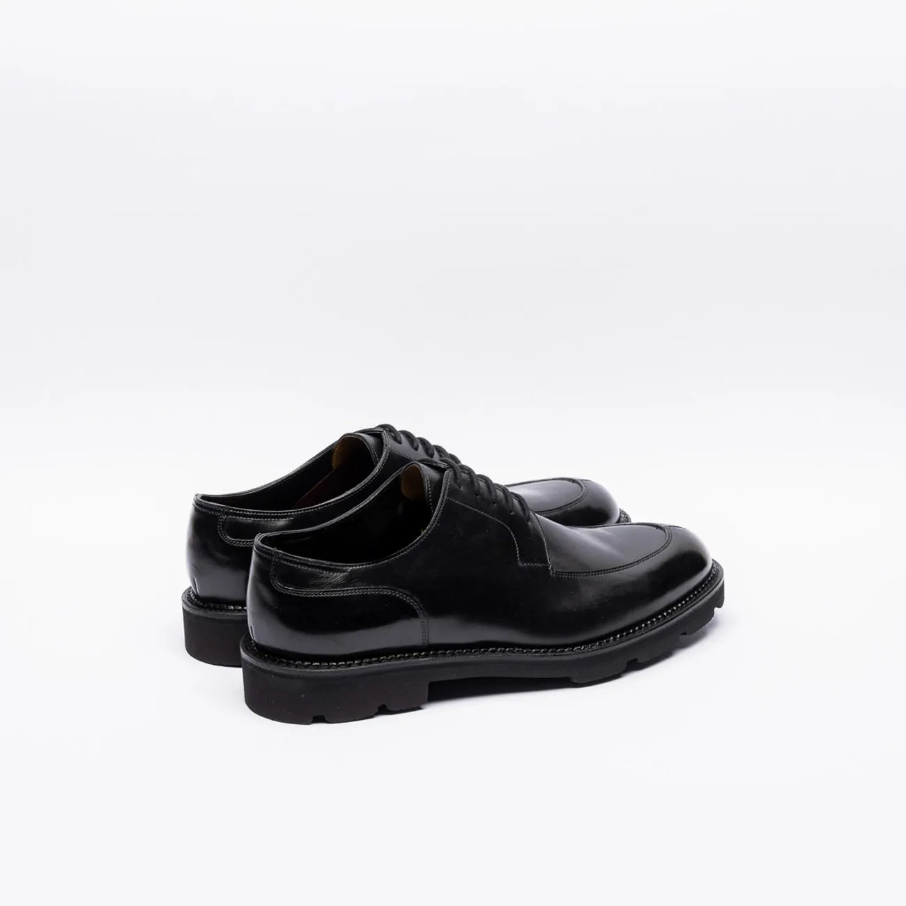 Stringata derby John Lobb Hardington in pelle nera (Taglia 8.5 UK)