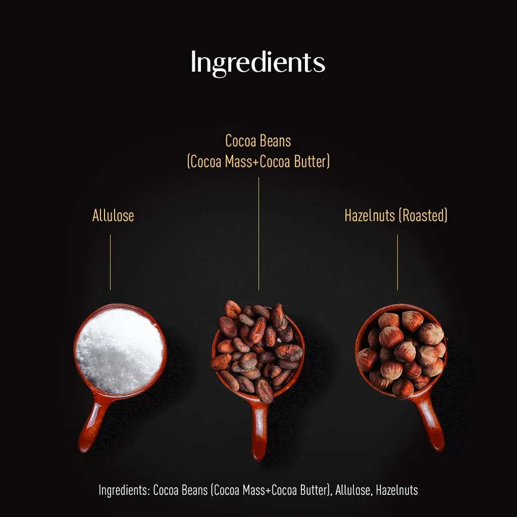 Sugar-Free Dark Chocolate with Roasted Hazelnuts