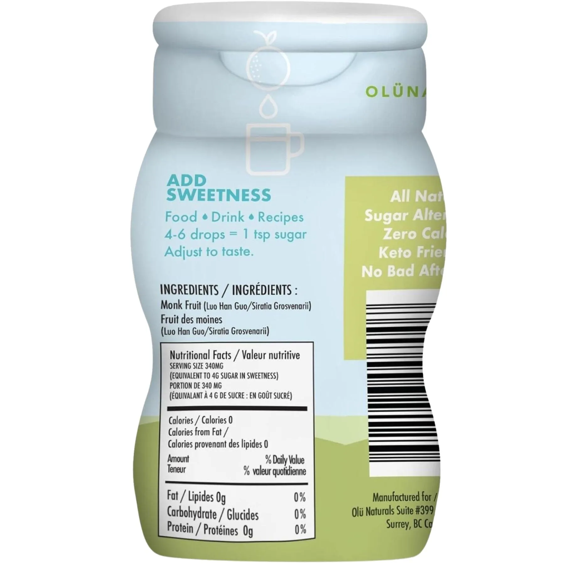 SweetMonk 100% Pure Original Liquid Monk Fruit Sweetener 50ml