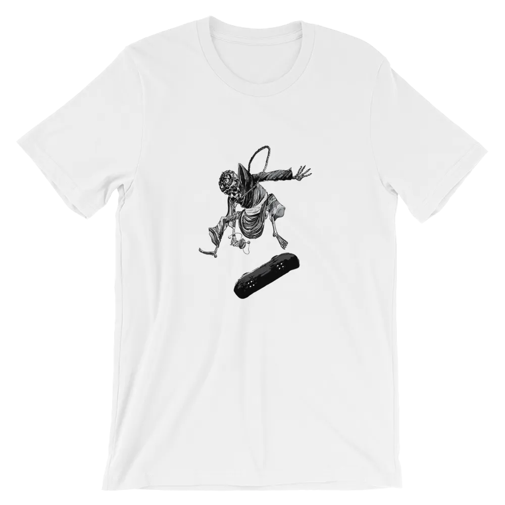 Tibetan Monk Doing Kick Flip T-Shirt