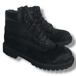 Timberland 6 Inch Premium Ankle Boots Junior's 4 Waterproof Black