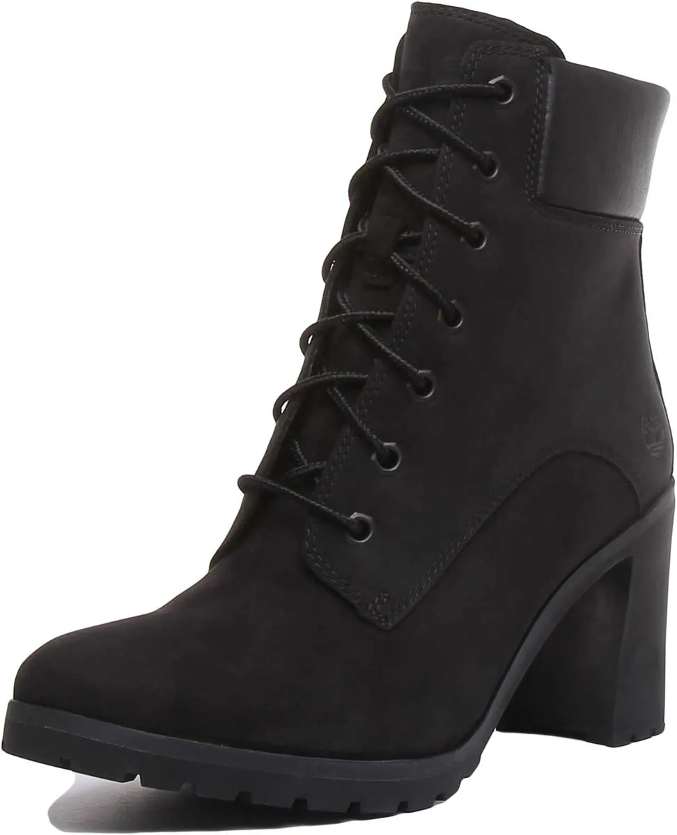 Timberland A1Jvb Allington 6 Inch Block Heel Boot In Black For Women
