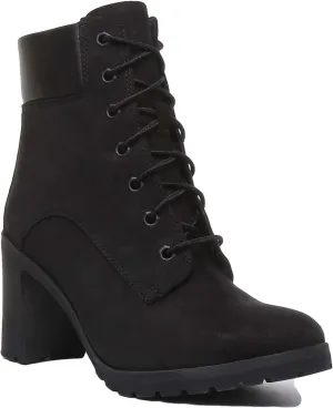 Timberland A1Jvb Allington 6 Inch Block Heel Boot In Black For Women