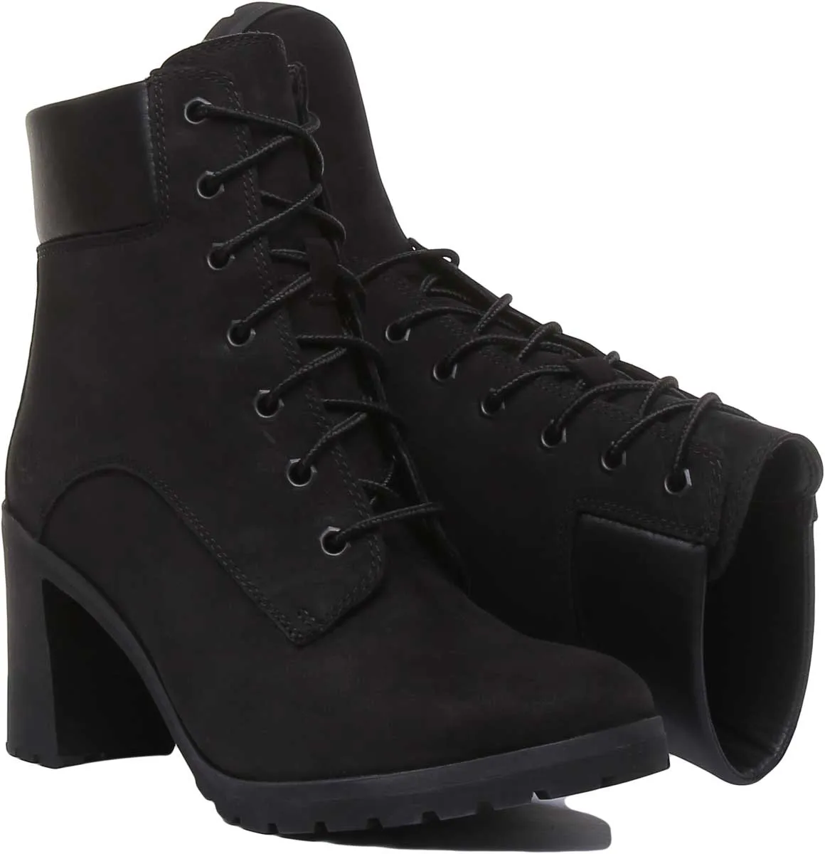 Timberland A1Jvb Allington 6 Inch Block Heel Boot In Black For Women