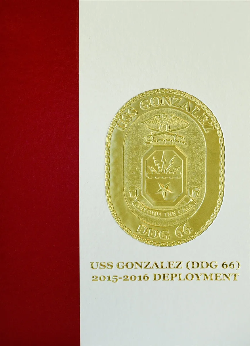 USS Gonzalez (DDG 66) 2016 Deployment Cruisebook