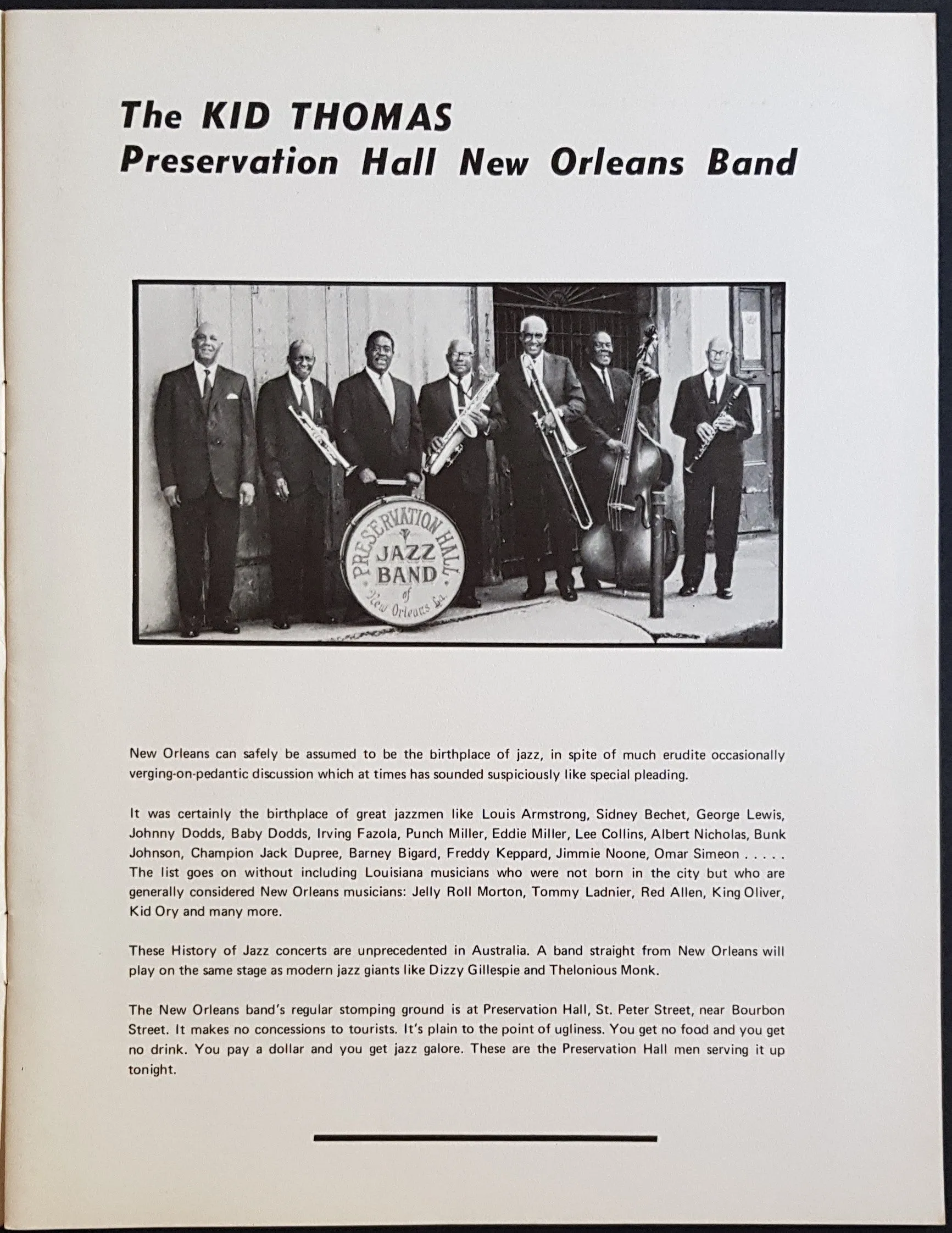 V/A - History Of Jazz Tour, September 1971