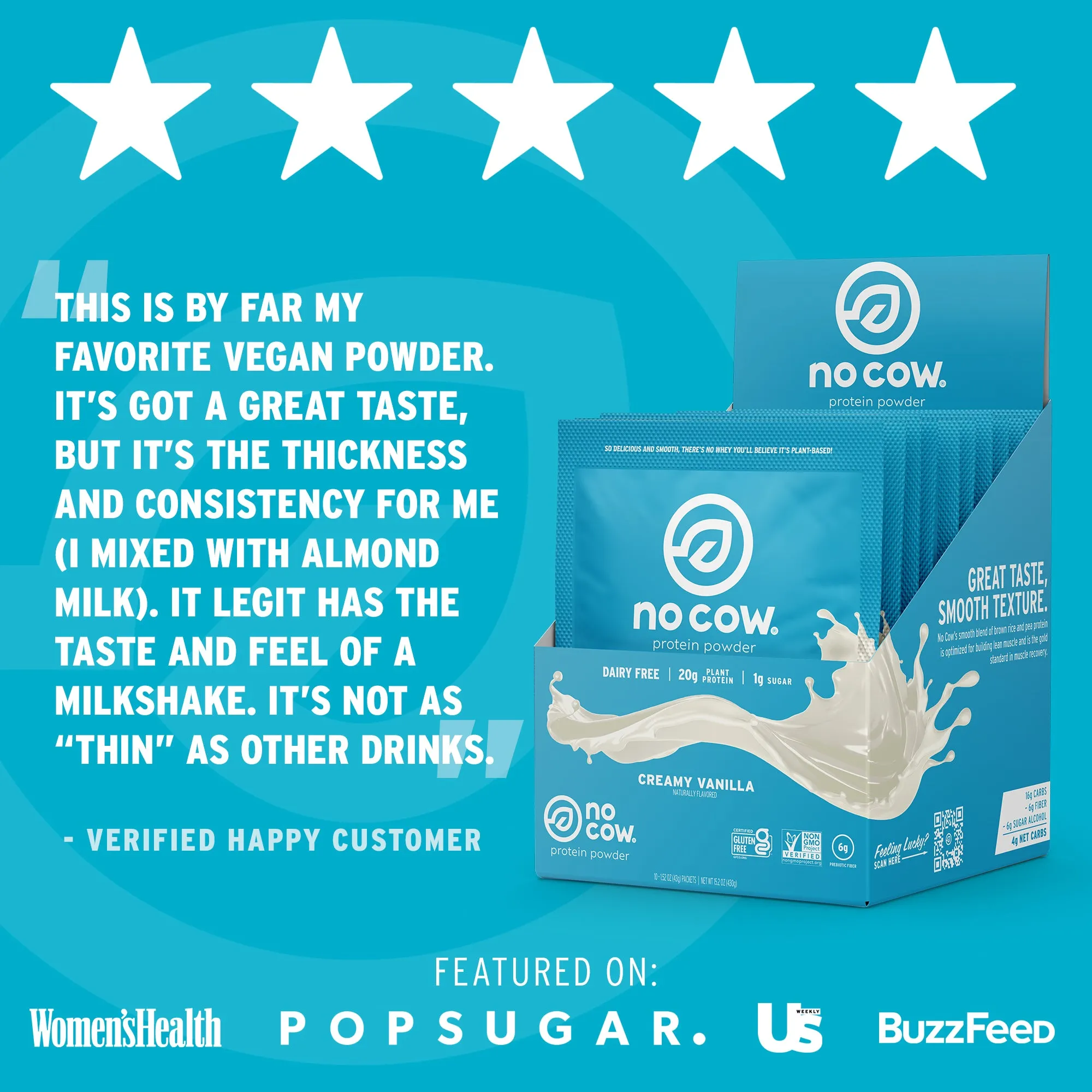 Vanilla Protein Powder Travel Packs