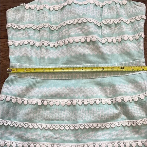 Vineyard Vines Kentucky Derby Strapless Dress Light Blue Size 4