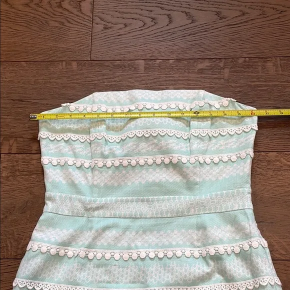 Vineyard Vines Kentucky Derby Strapless Dress Light Blue Size 4
