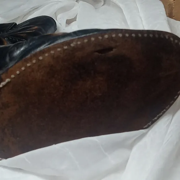 Vintage Justin black leather men's boots size 8