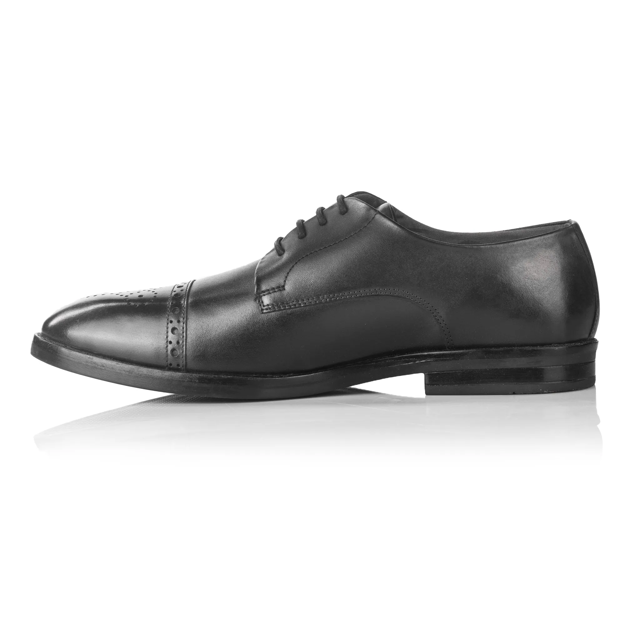 Wayne Cap Toe Derby (Piano Black)