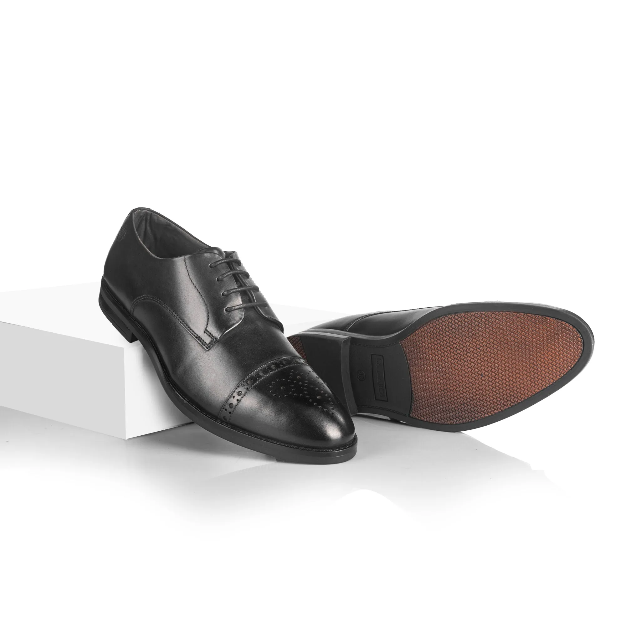 Wayne Cap Toe Derby (Piano Black)