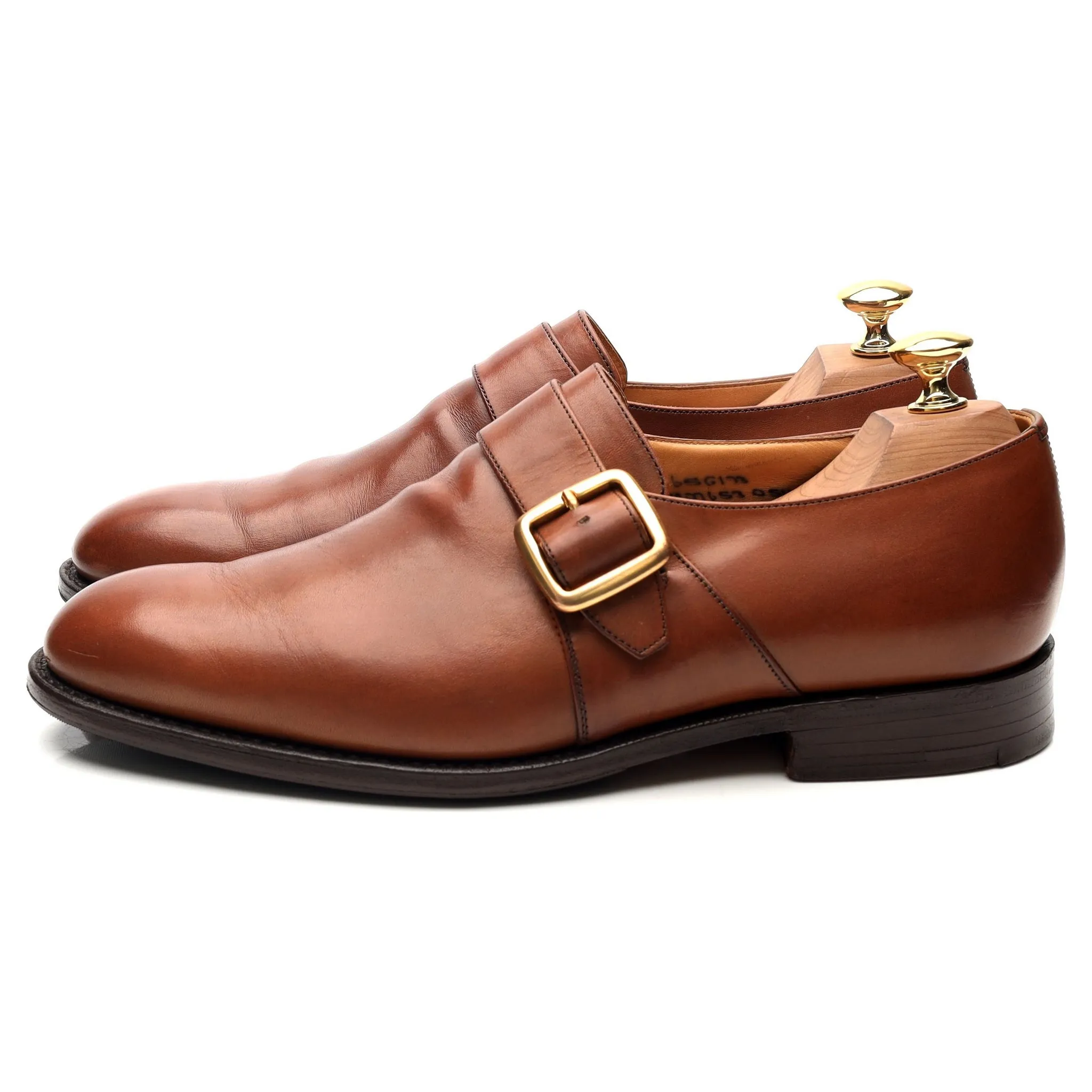 'Westbury' Brown Leather Monk Strap UK 6.5 G