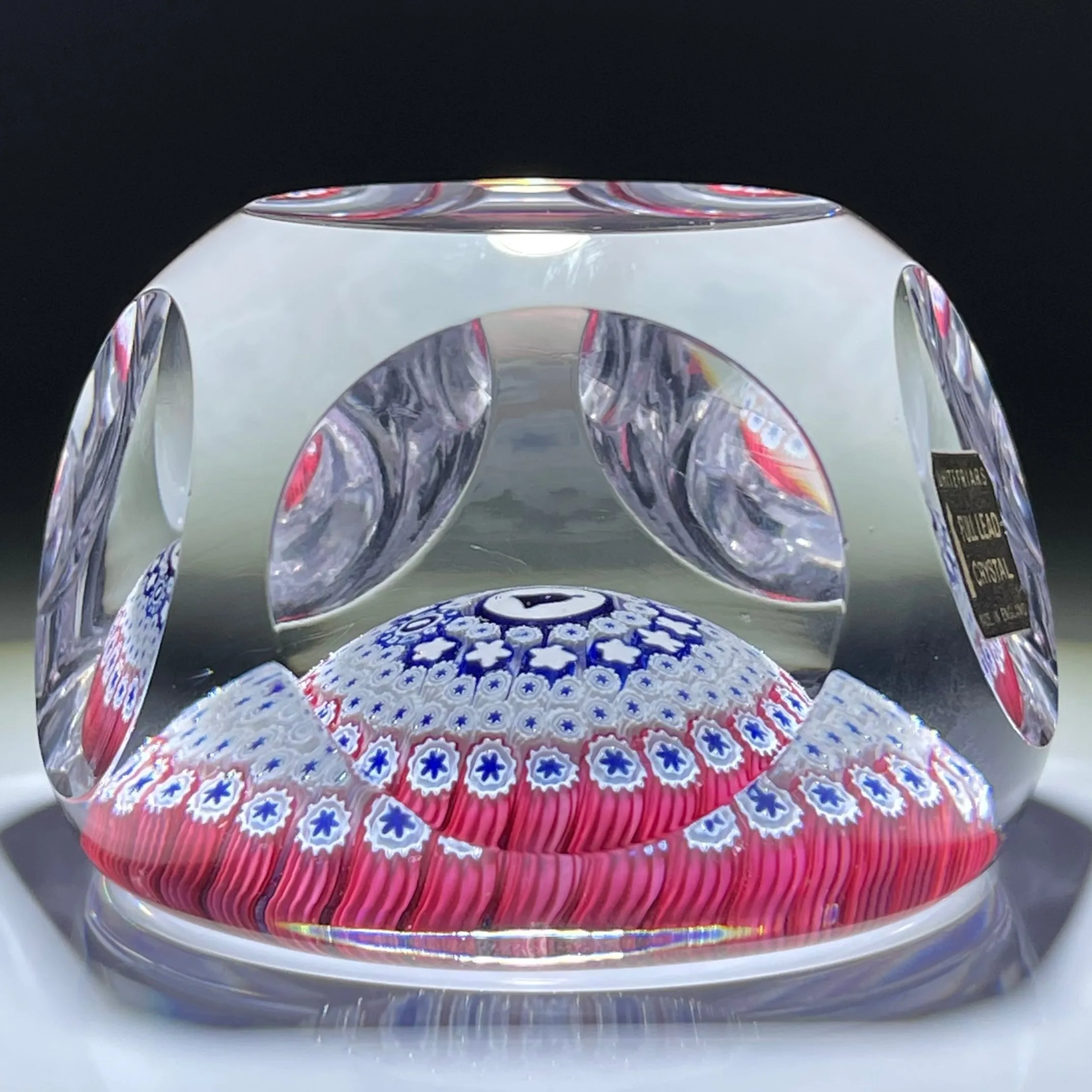 Whitefriars 1976 Concentric Millefiori American Bicentennial Liberty Bell Edition