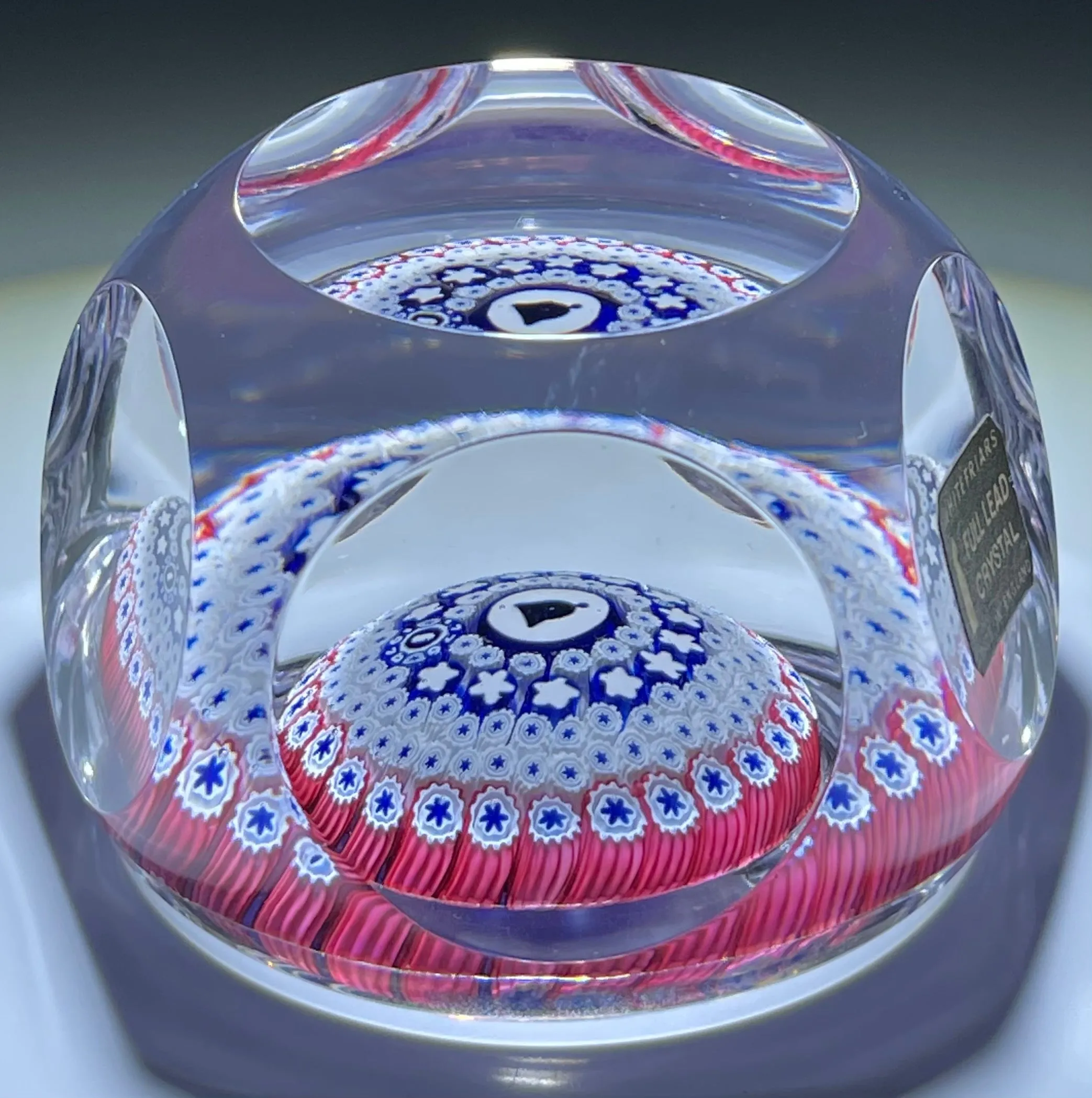 Whitefriars 1976 Concentric Millefiori American Bicentennial Liberty Bell Edition