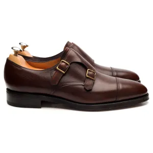 'William' Brown Leather Double Monk Strap UK 10.5 E